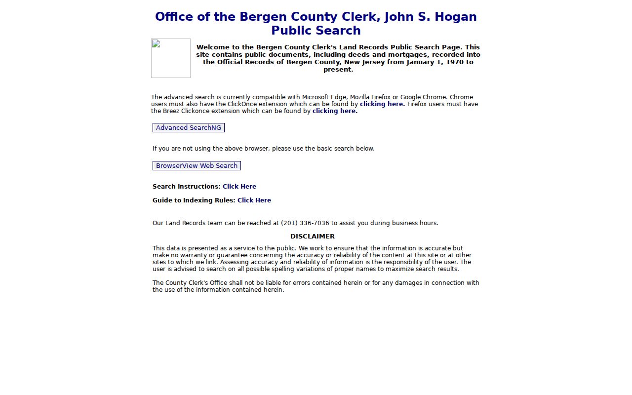 Mahwah residents directory Bergen County land records search
